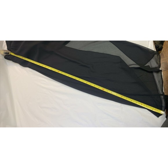 Sami & Jo Black Beaded Evening Dress Mid Length With OverSkirt, Women's SIze L - Picture 12 of 13